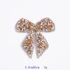 1PC Colorful Bow-Knot Sticker Rhinestone Iron-On Patches for Clothes Clothing Decoration Decal Patches for Jackets