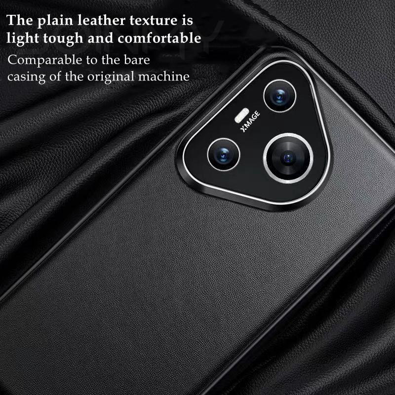 High-end Premium Leather Case for Huawei P70 Pro Art Luxury Business Design Ultra Thin Mobile Phone Cover for Huawei P60 P50 Pro