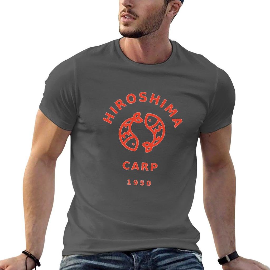 Hiroshima Carp Japanese Baseball Classic T Shirt TShirt Classic Crew Neck Cotton TShirt
