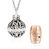 Stainless Steel Bone Ash Pendant Hollow Flower Memorial Locket Pendant  for Human and Pet Ashes