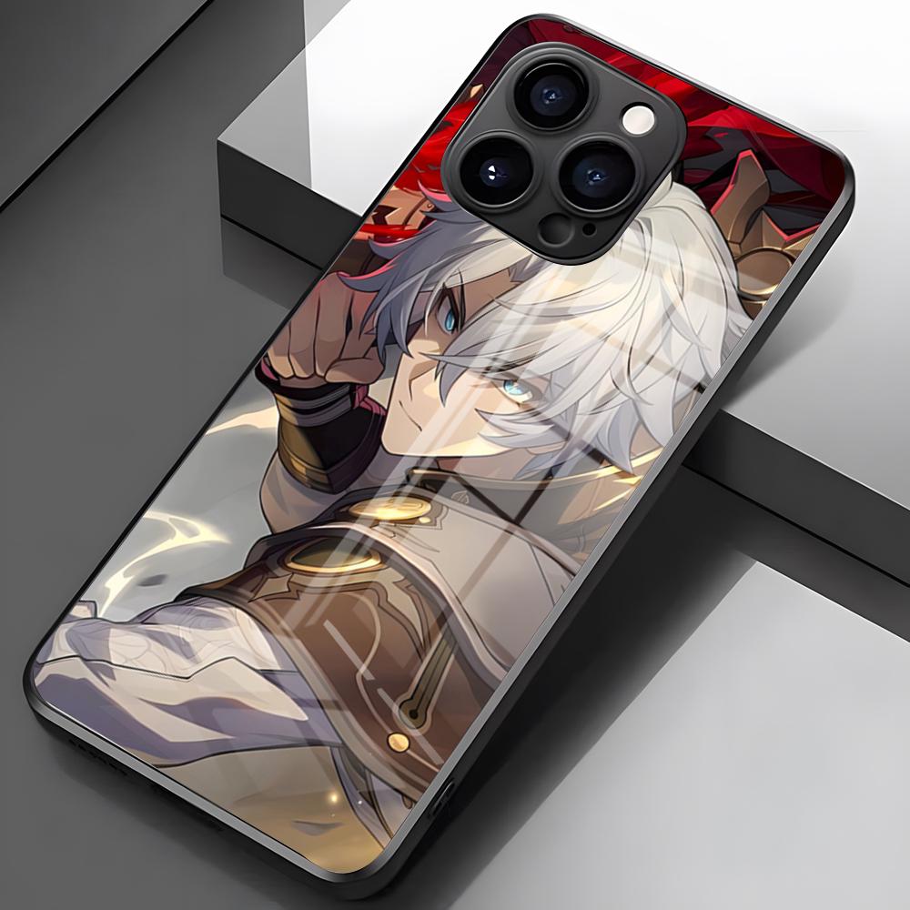 

Honkai Star Rail Cipher Phone Case For IPhone 17 Pro Max 16 15 14 Pro Max 13 11 X Xs Xr 8 7Plus Glass Cover iPhone17 Pro