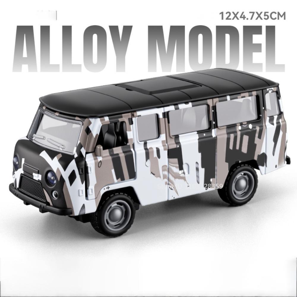 1:36 Skala Offroad-Auto Modell Spielzeug Uaz Traveler Metall Druckguss Türen Geöffnet Rückzieher Gummi Reifen Fahrzeug Spielzeug Für Festival Geschenke gray