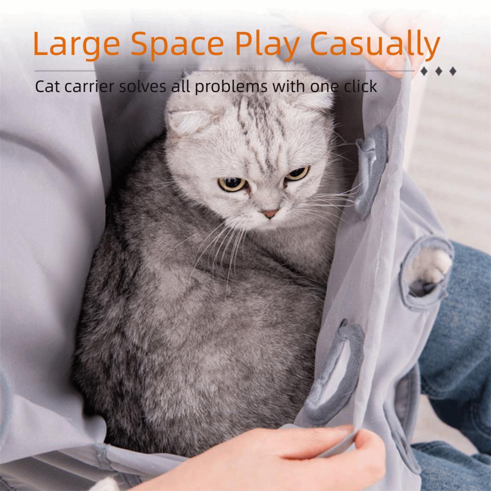 Adjustable Pet Grooming Smock Elastic Pocket Cat Holding Apron Pet Carrier Apron  Home Use