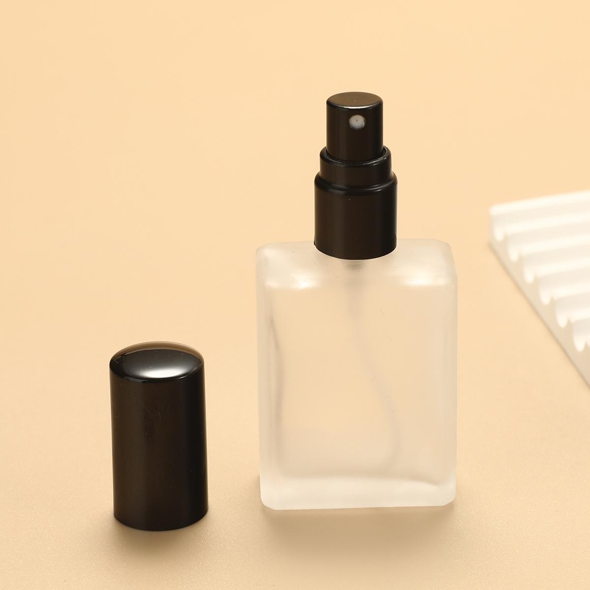

Бутылка-распылитель из матового стекла, пустой многоразовый контейнер для распылителя духов с крышкой для путешествий или подарка, 15 мл 15ml