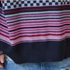 MAXZA Loose Fit Knit Vest Pattern Mix Stripe Ze10qv002na