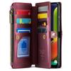 Для Samsung Galaxy A30s/A50s/A50 Шкіряний чохол CASEME C36 на блискавці з кількома слотами для карток Чохол для телефону зі ремінцями