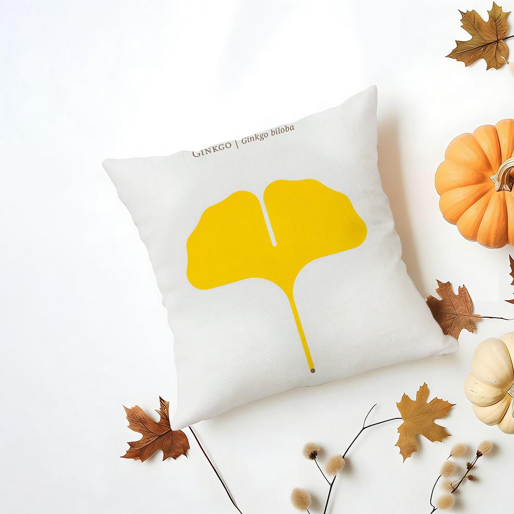 Simple Casual Fresh Elegant Simple Flower Art Cushion Cover Washable Linen Pillowcase Soft for Daily Sofa Bed Home Room Decor