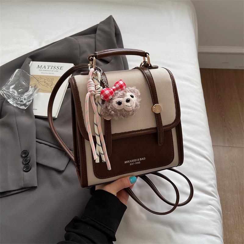 Schoolbag Fashion Women's Bag 1011 New Fashion Retro Backpack Premium Handbag Casual Multi-purpose Small Backpack