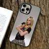 Avril Ramona Lavigne Phone Case For iPhone 17,16,15,14,13,12,11 Plus,Pro Max,XS,Colored Silver Plated Inside Cover