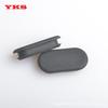 Bicycle Oval Frame Rubber Plug - Waterproof, Dustproof Carbon Fiber Cover