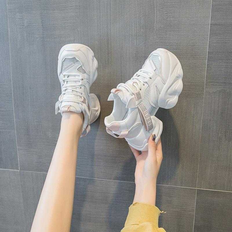 Damenschuhe Frühling Dicksohlig Lässig Mode Allround Studentenschuhe