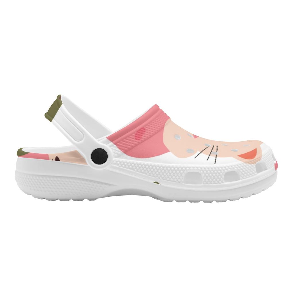 Colorful Pattern EVA Clogs for Women Men Easy Clean Lightweight Slip On Casual Footwear Soft Sole Summer Sandals Leisure Wear