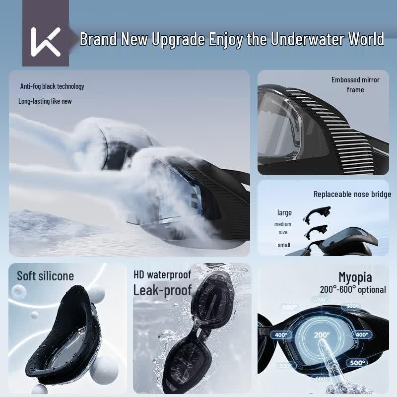 Keep Professional HD Anti-Fog Swimming Goggles & Sets