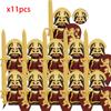 MOC Creative Medieval Game Valley Kinghts Ailin Guard Figures Warrior Armored Soldiers Army Weapons Helmet Blocks Bricks Toys