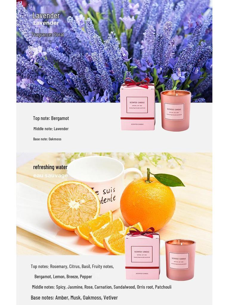 Valentine's Day Scented Candle in Electroplated Glass Cup