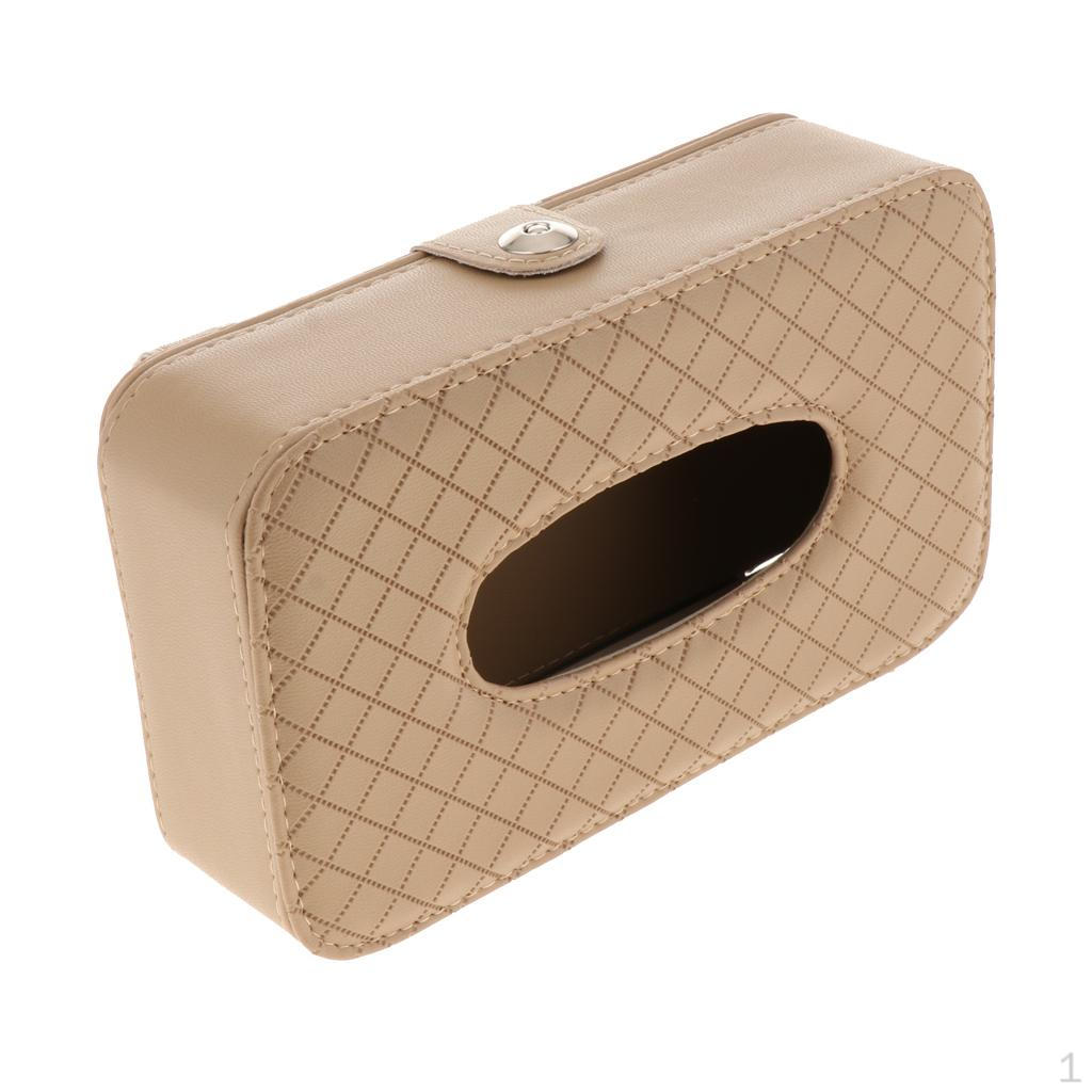 Box Holder Paper Napkin Clip PU Leather Great Gift