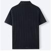 Cárdigan de Punto Jacquard de Manga Corta para Hombre Verano Casual de Negocios Versátil