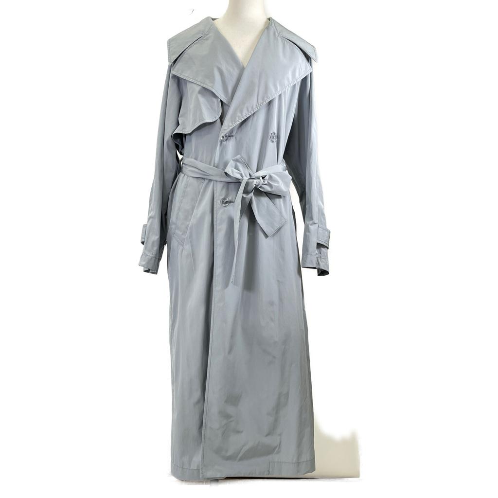 MACPHEE Light Blue Cotton Polyester Weather Trench Coat Coat 36 Light blueUsed