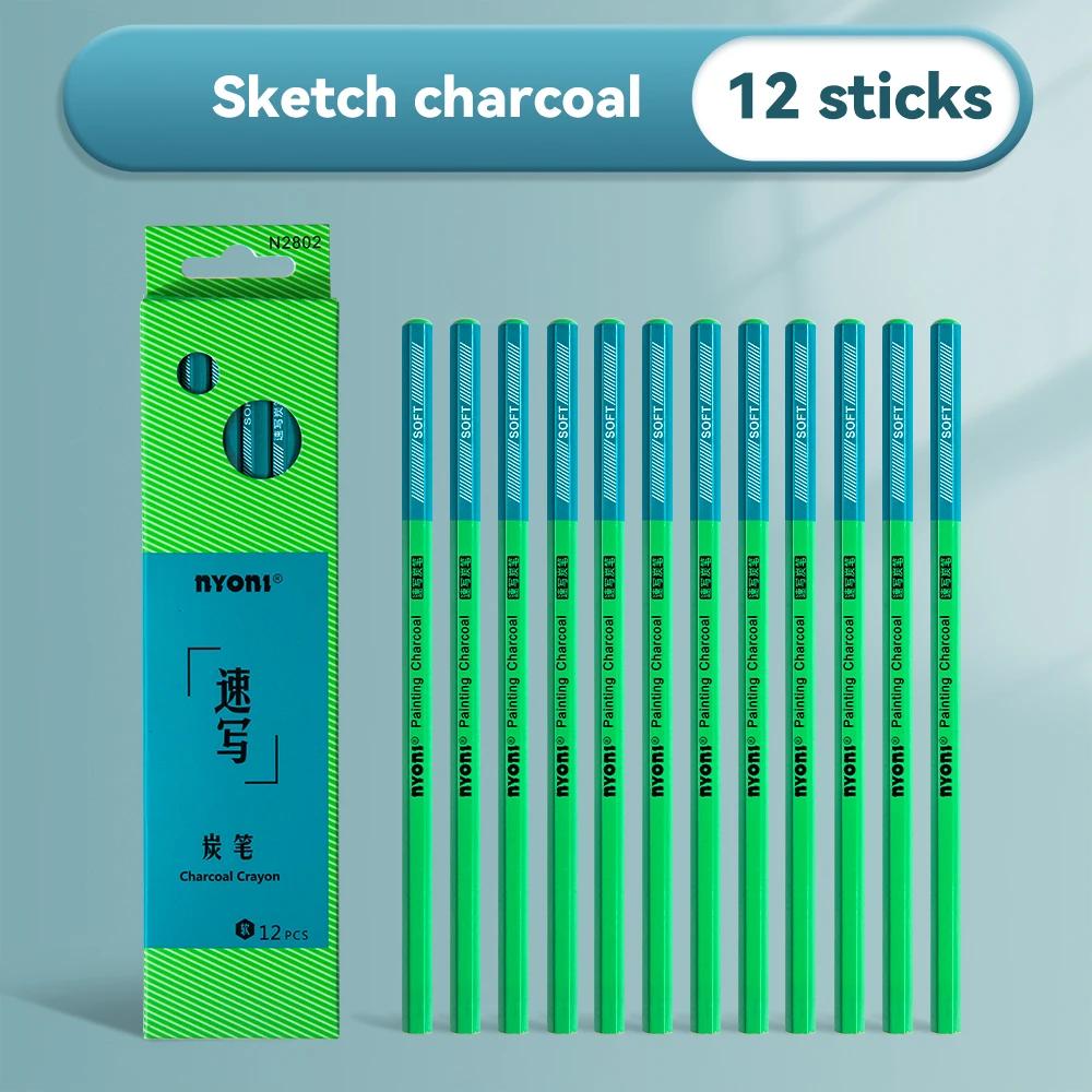 Professional Charcoal Graphite Sketch Pencil Set EX-Soft Medium Hard Pencils for Artists School Office Drawing Sketching Shading