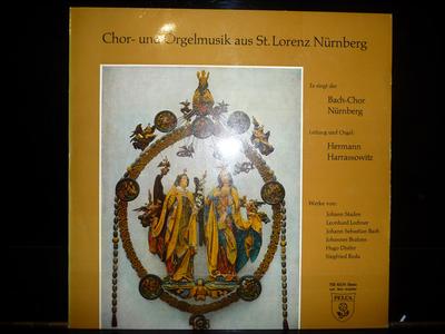 LP Record JOHANN STADEN LEONHARD LECHNER JO  Chor Und Orgelmusik Aus St. Lorenz PSR40554 Pelca Germany Classical Used