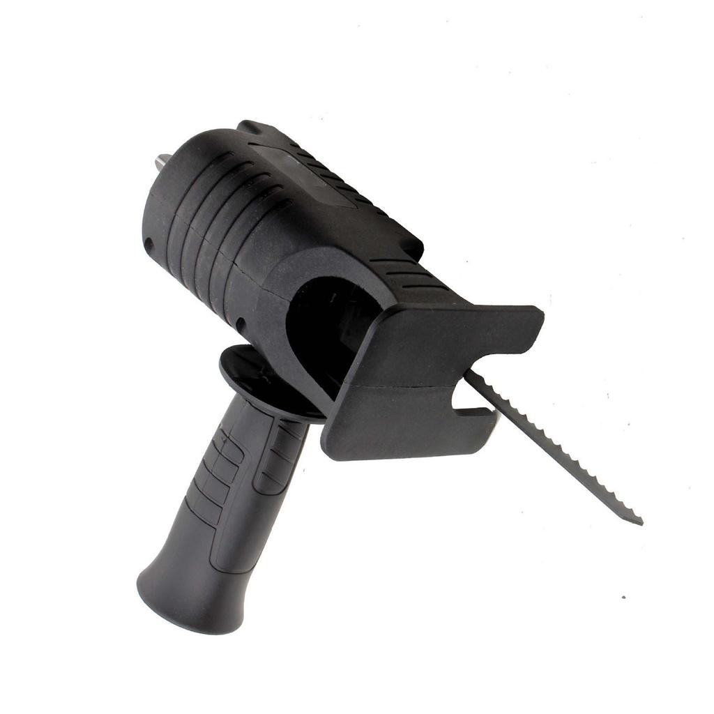 Electric Drill To Saw Converter Chainsaw Conversion Head Reciprocating Saw Adaptor with 3 Blades Removable Handle