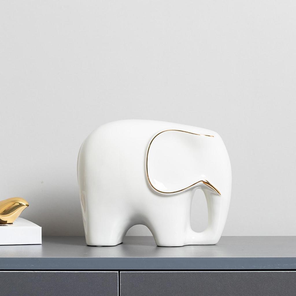 Modern Ceramic Statue Furnishing Animal Ornament for Home Living