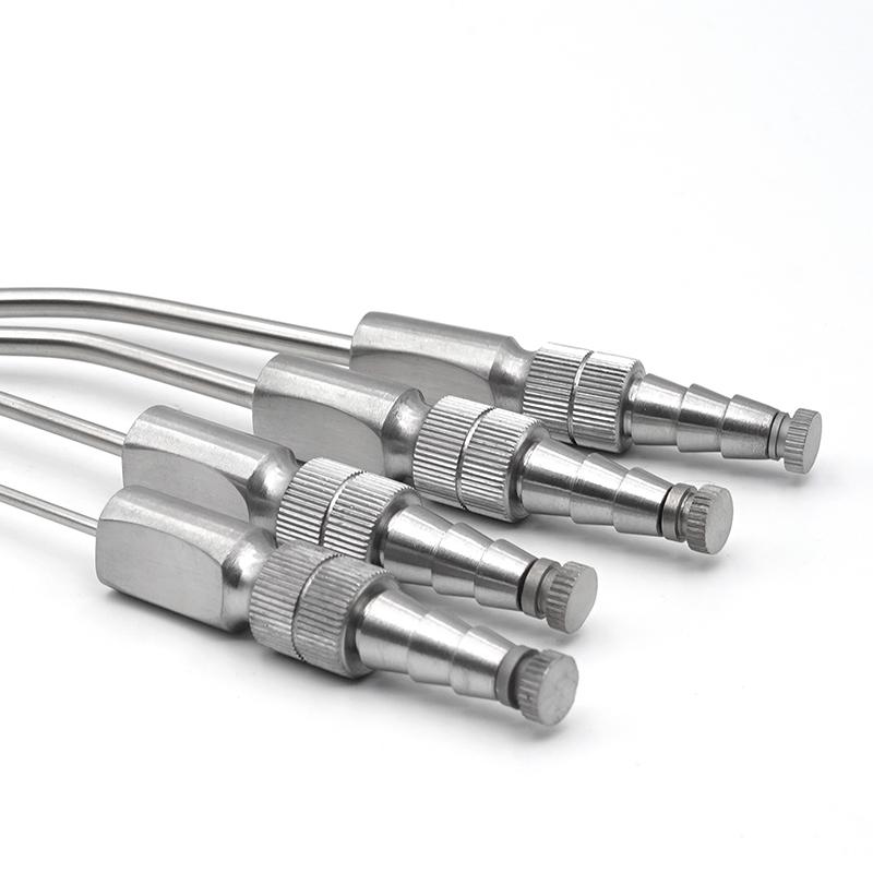 4Pcs Dental Medical Surgery Aspirator Ferguson Frazier Suction Tube Laboratory Tube 2/3/4/5Mm Implant Surgical Tools For Dental
