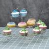 1 Set Rialzi Espositori in Acrilico a 3 Livelli Forma Mezza Luna Trasparenti in Acrilico per Cibo Espositore per Stand Matrimonio Cibo Dolci Cosmetici Festa