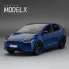 1:24 Tesla Model X Tesla Model 3 Alloy Die Cast Toy Car Model Sound and Light Children's Toy Collectibles Birthday Gift