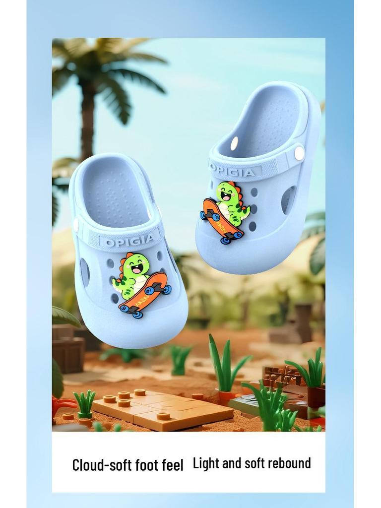 Sandales Sabots Antidérapantes en EVA pour Enfants, Semelle Épaisse, Port Extérieur, Convient aux Garçons et Filles d'Âge Moyen et Plus Âgés