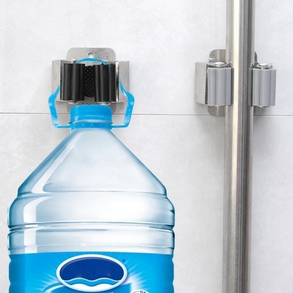 Waterproof Wall Mounted Hooks 304 Stainless Steel Mop Storage Rack Broom Hanger Bathroom