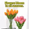 1/3/5PCS Artificial Flowers Real Touch Tulip Scrapbooking Vase Home Decor Wedding Garden Mother's Day Bouquets
