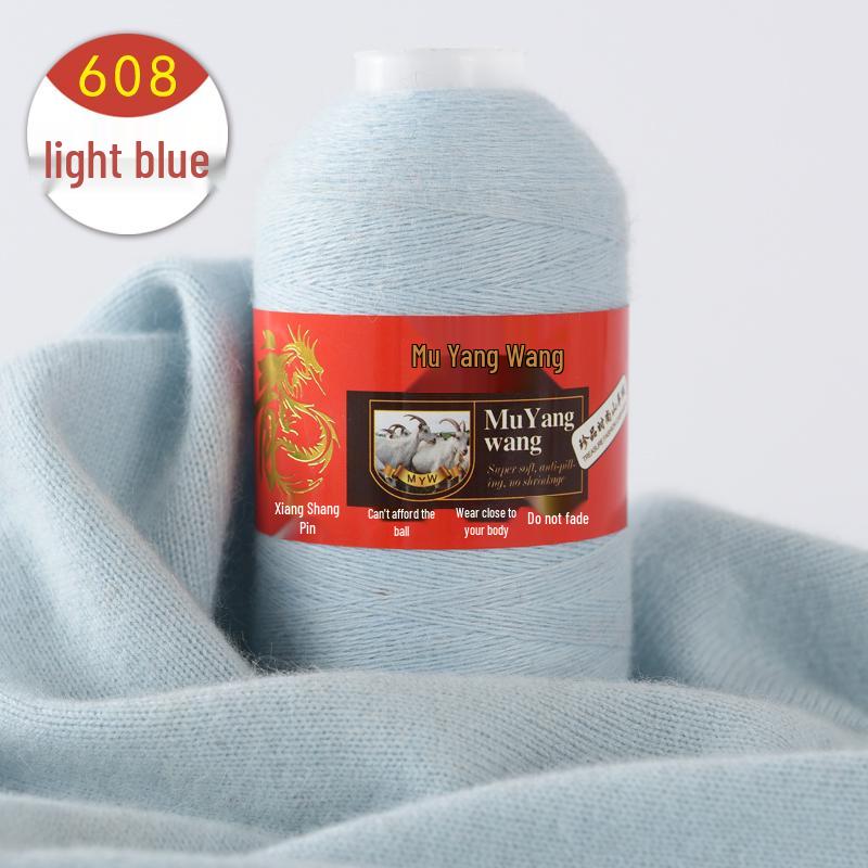 Pure Cashmere Machine-Knitted Medium-Fine Yarn for Hand-Knitting Scarves and Baby Items