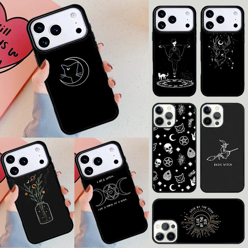 Witch Aesthetic Art Phone Case For iPhone 17 Air 14 15 13 12 Max Cover For Apple 16e 11 Pro Max Plus Coque