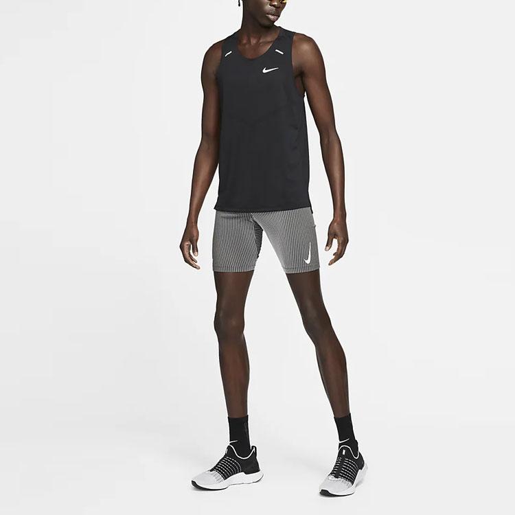 Nike Tank Tops Men's Black Crew Neck Moderate Straight Fit CZ9179-010