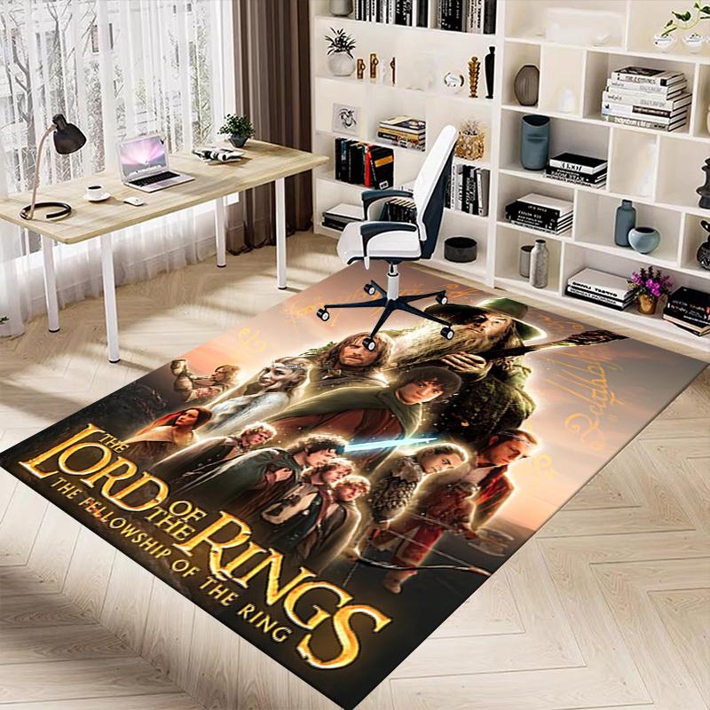 1pc Lord of the Rings Fellowship of the Ring Carpet, for Home & Office Decor, Desk Chair Carpet, Festive GiftL1433