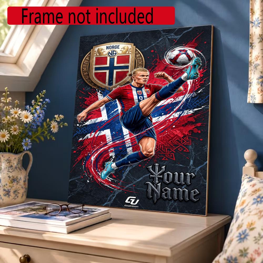 Haaland Personalized Name Round Diamond Painting Kit Diamond Embroidery Painting Rhinestones Mosaic Frameless Handwork Decoration Arts