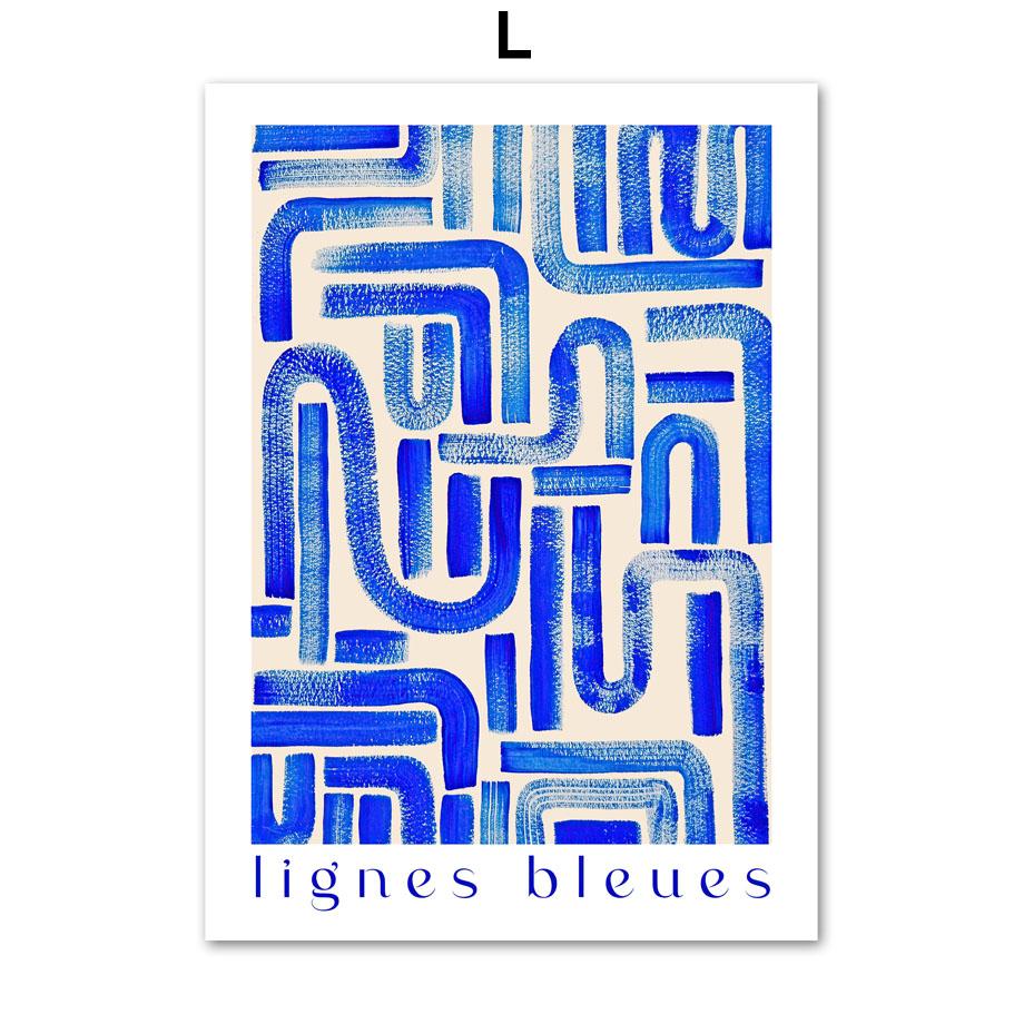 

Синий Матисс Пикассо Баухаус коралловые листья настенная живопись на холсте плакаты на скандинавскую тему и принты настенные панно для декора гостиной A4 21X30cm No Framed