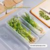 1/4Pcs Long Rectangular Food Storage Containers Plastic Reusable Refrigerator Organizer Boxes Kitchen Accessories