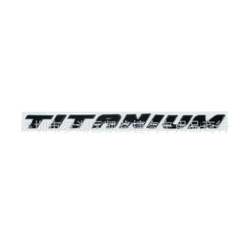 TITANIUM metal English word label for trunk, car sticker high-end version car sticker