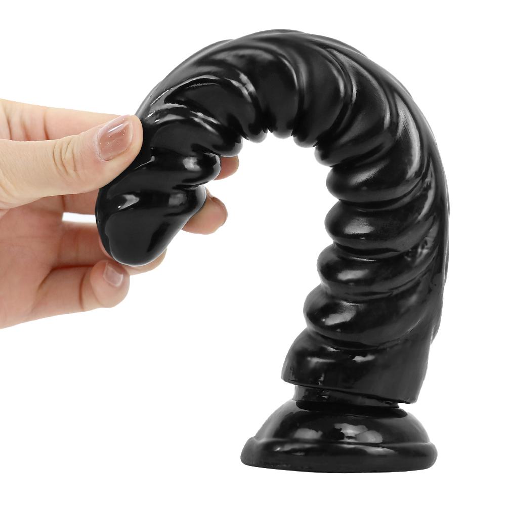 Dildo Black Thread Simulation Sex Toy Large Penis with Suction Cup Female Masturbation Anal Sex Toy Dildo Adult Product
