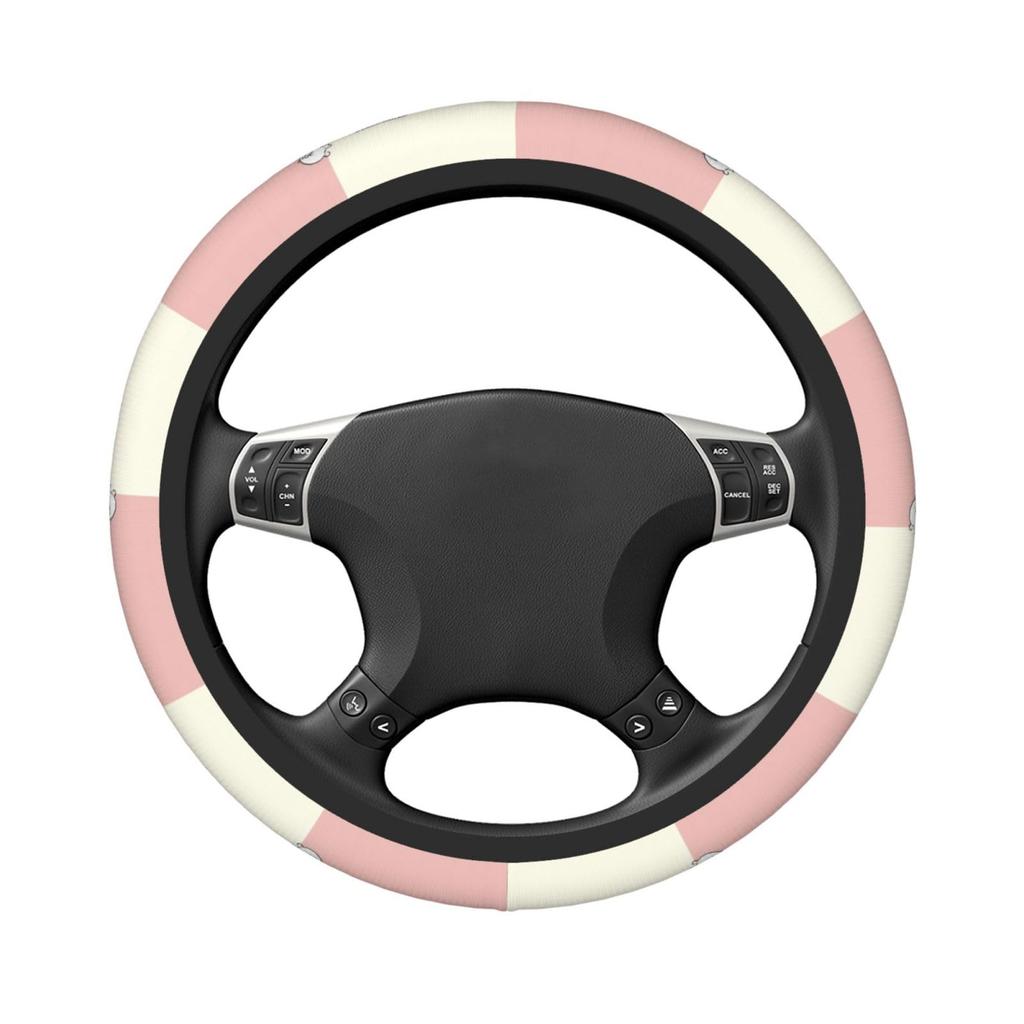 Snoopy Steering Wheel Cover for Cars, Stylish, Anti-Slip, Stain Prevention, Comfortable To the Touch,
