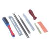 11Pcs Chainsaw Sharpener File Chain Saw Teeth Sharpening Tool Set Kit with Gauge Handle
