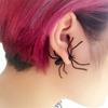 1 PC Black Spider Ear Stud Earrings 3D Creepy Personality Unique Punk Earring for Women Brincos Fashion Zircon
