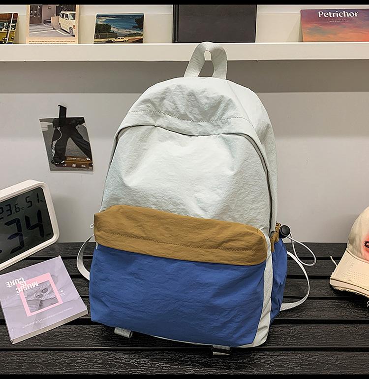 Schoolbag Japanese large-capacity color matching lightweight women's 1011 new junior high school high school student backpack commuter sports backpack