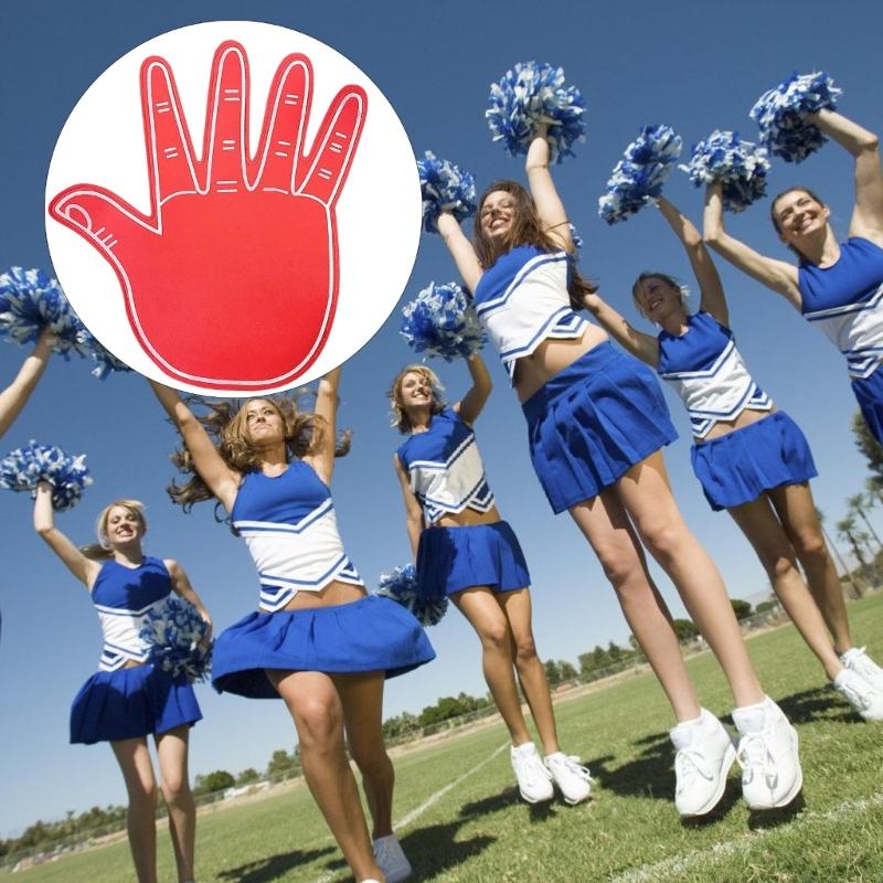 Oversized Reusable Foam Cheering Gloves Lightweight Props for Stadium Games and Group Celebrations