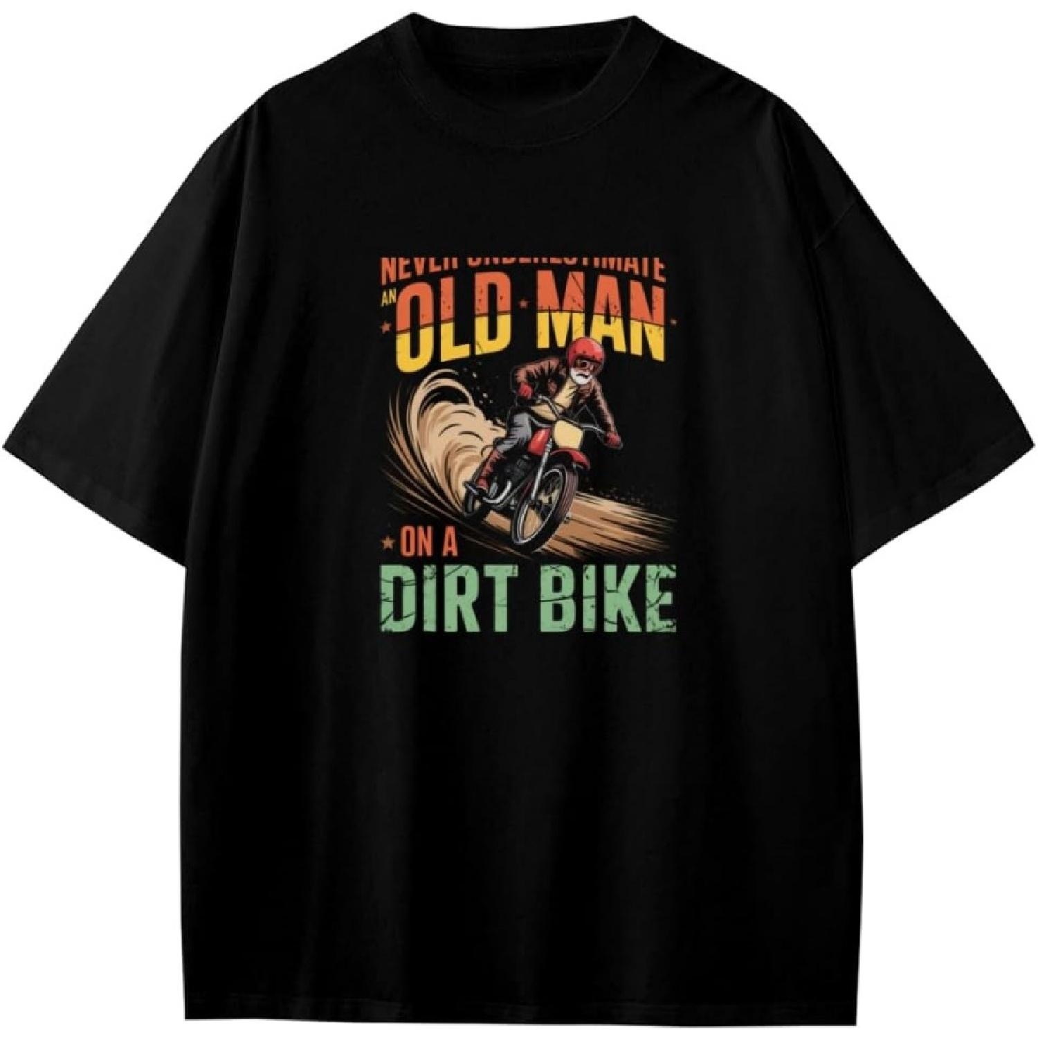 

Never Underestimate an Old Man On A Dirt Bike Anime Gift Girls Boys Teens T-Shirt XXXXXL різнокольоровий