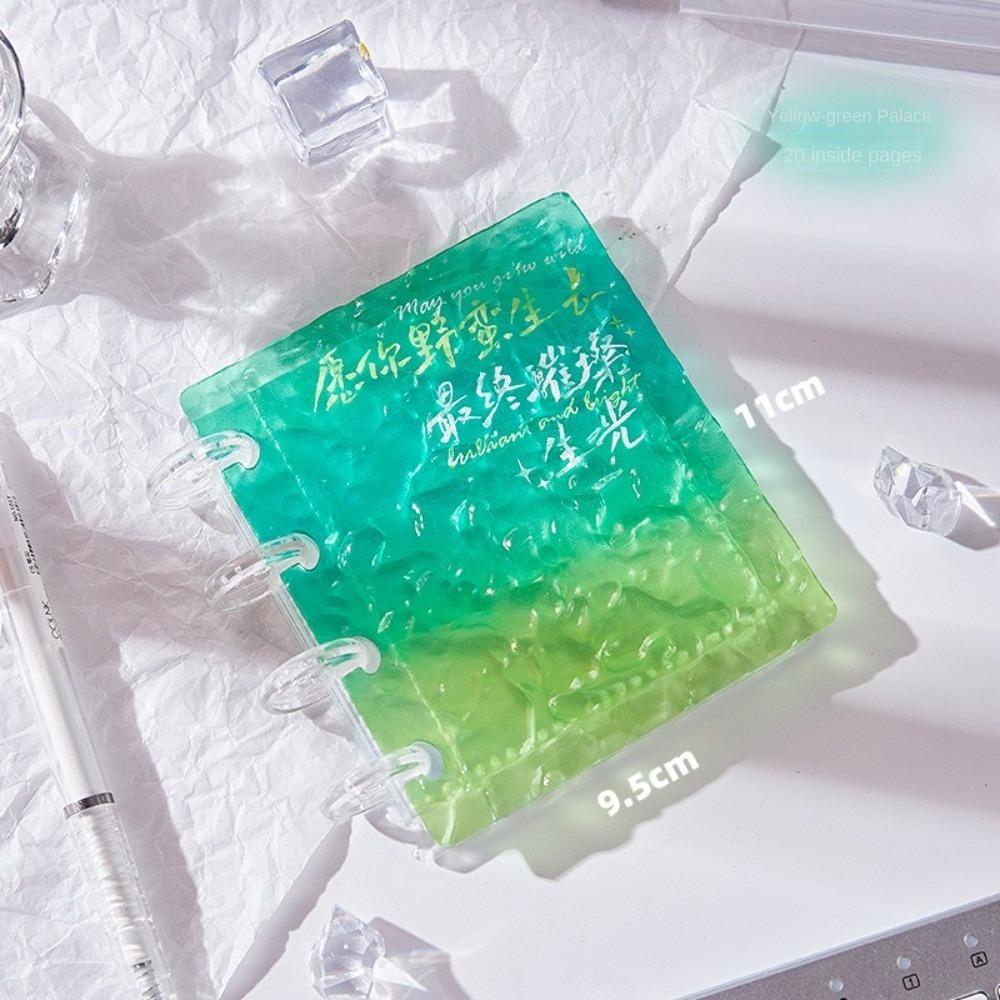 Colorful Crushed Ice Photocard Binder 3 Inch Idol Card Collect Book New Card Album  Unisex