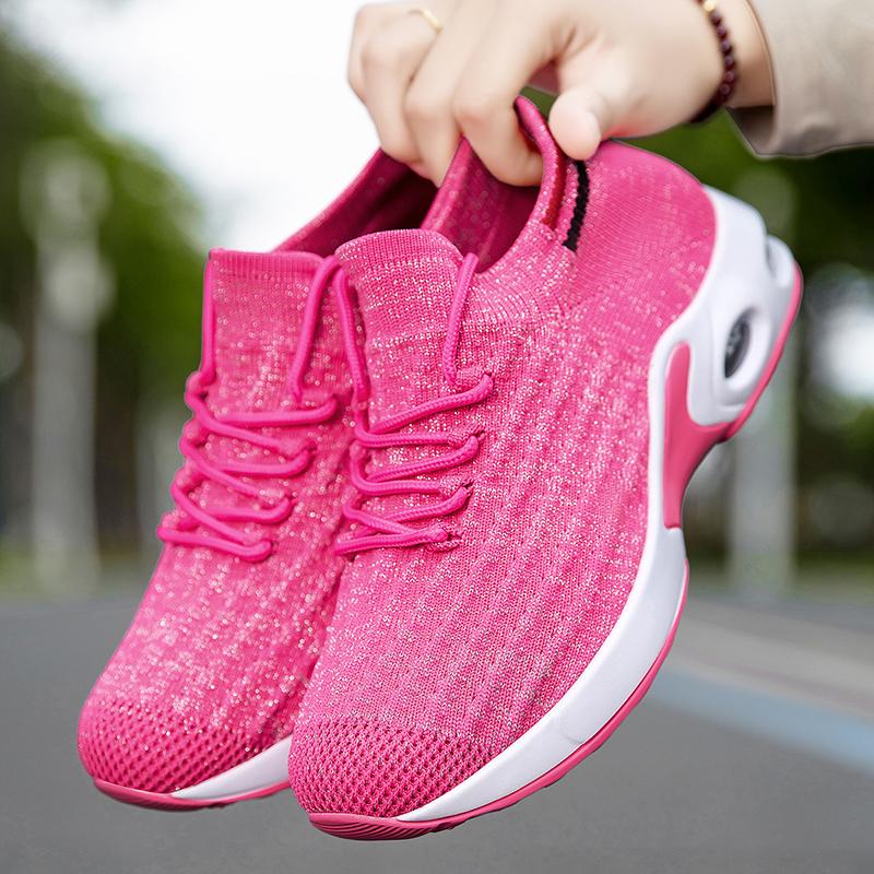 Fashion 36-43 Air Cushion Shoes For Women Sneakers Breathable Sports Summer Platform Training Mesh Running Soft Sole Comfortable Casual