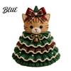 Kit de Ganchillo para Principiantes Kit de Árbol de Navidad Animal DIY Vaca de las Highlands Hilo Decorativo Lindo Manualidad con Hilo Perro Salchicha Gato Manualidades para Principiantes Festivo Hecho a Mano